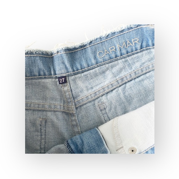 new LF Carmar ꕥ Floral Crochet Lace Cut Off Denim Shorts ꕥ White Lace Trim ꕥ 27 - Picture 10 of 15